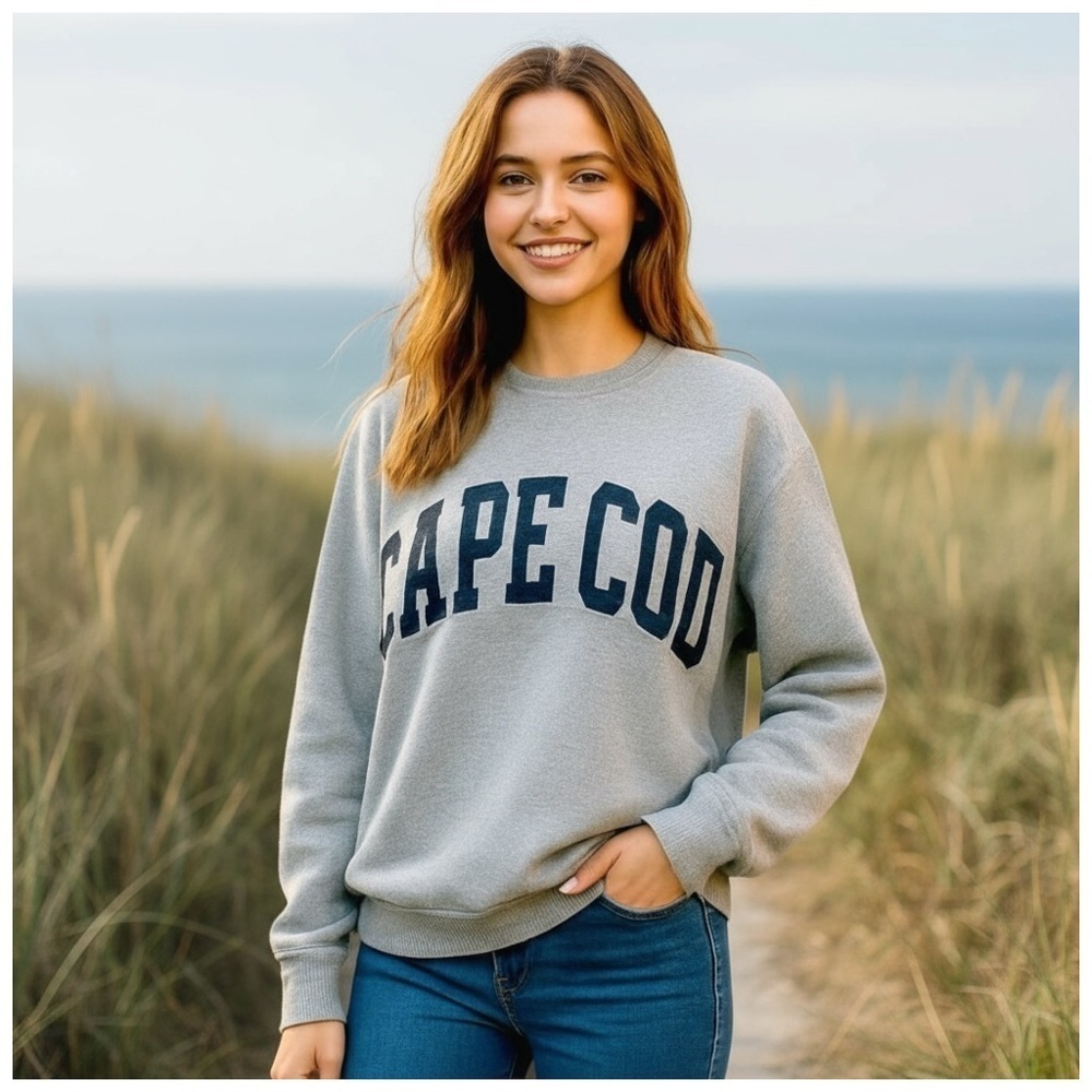 Sweet Claire Women’s Heather Gray Crewneck Sweater. Size S/M - Picture 10 of 11